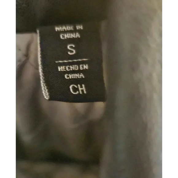 DKNY Asymmetrical Moto Black Leather Jacket  Accent Zippers Snap Detail Small - Picture 4 of 7